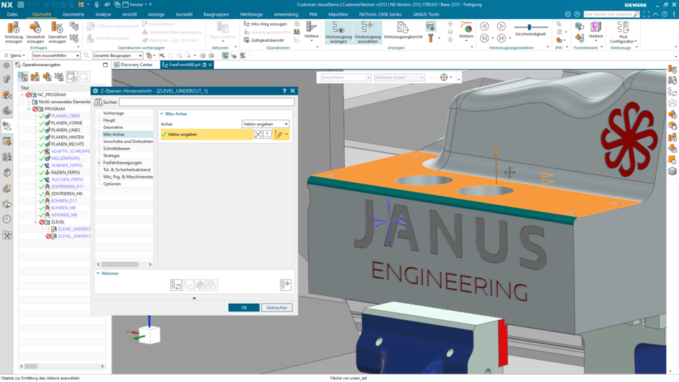 Siemens NX Quicktipp-Radius Vektor