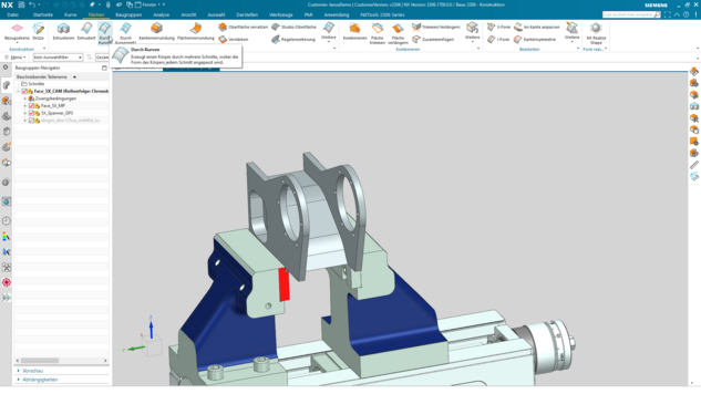 Siemens NX Quicktipp - Durch Kurven