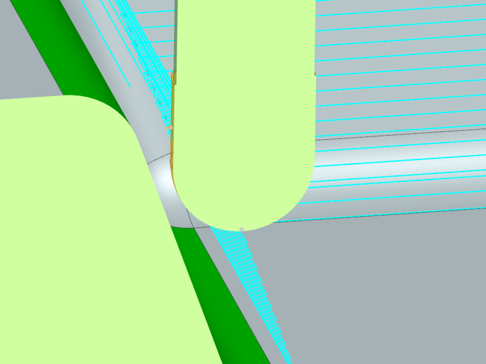 Ansicht ändern - Aufmaß von 1 mm