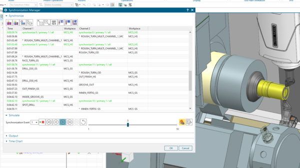 Application of the Synchronization Manager in NX CAM Application of the Synchronization Manager in NX CAM