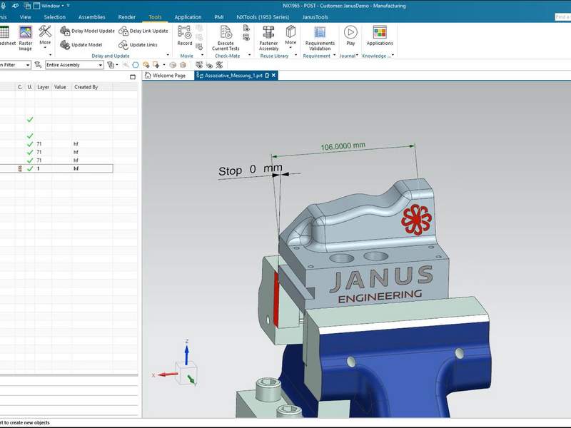 NX CAM QuickTip - Associative Measurements