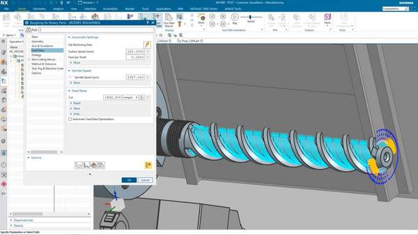 NX Rotary Roughing