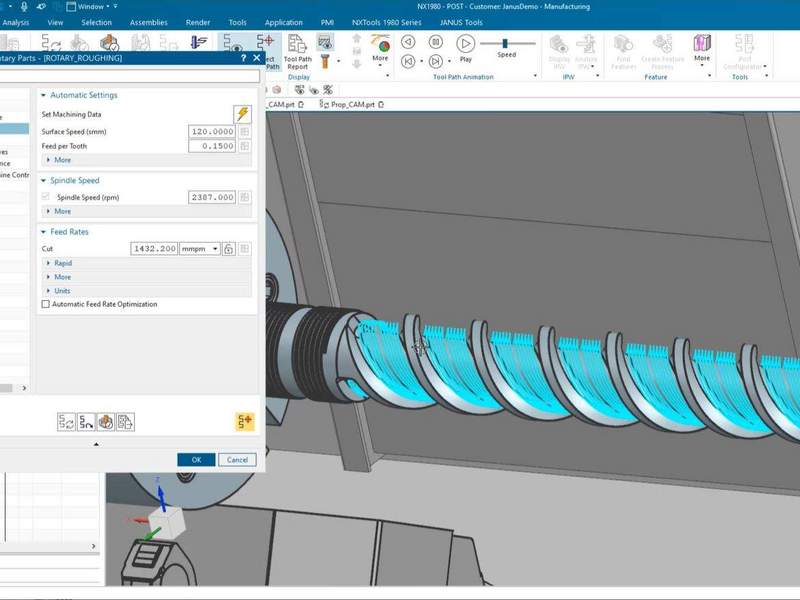 NX Rotary Roughing