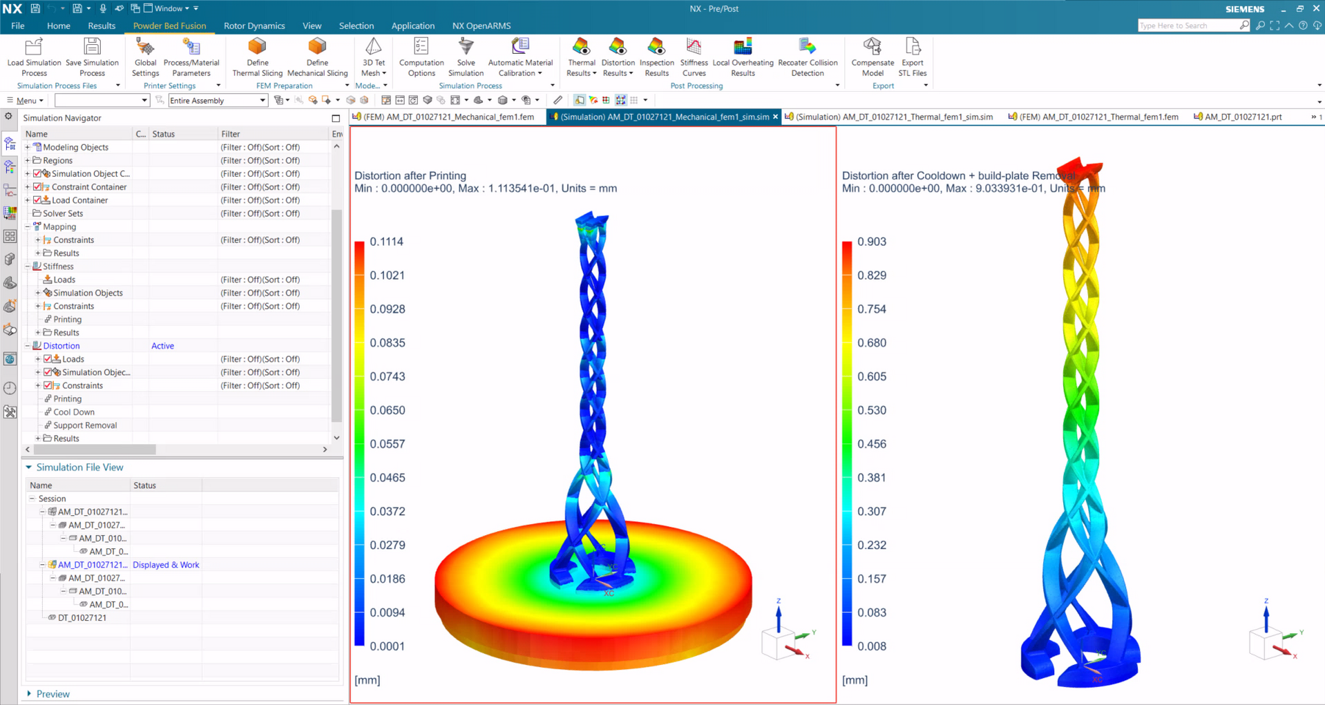 Prozesssimulation NX AM
