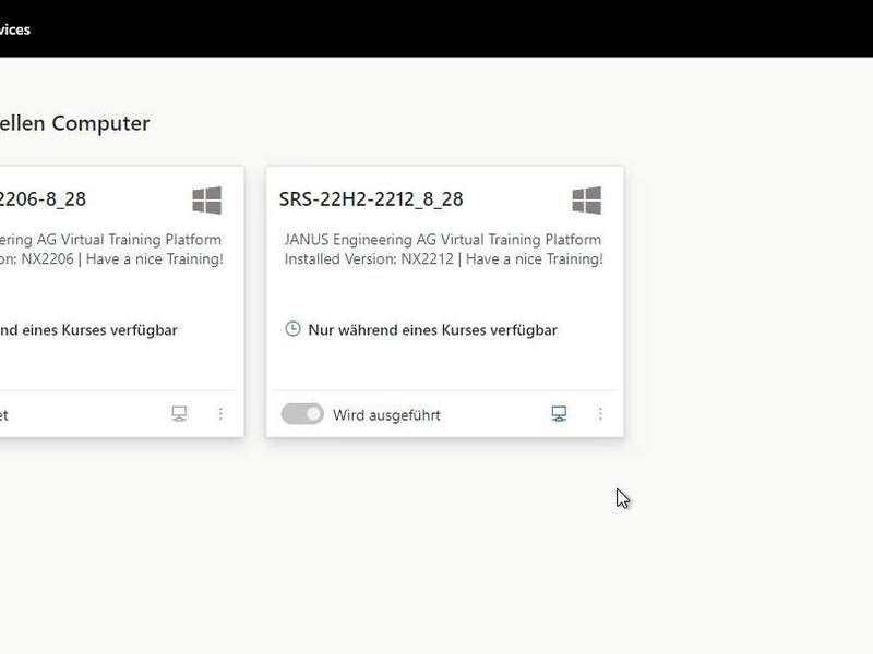 Cloudbasierte Schulungsumgebung Cloudbasierte Schulungsumgebung