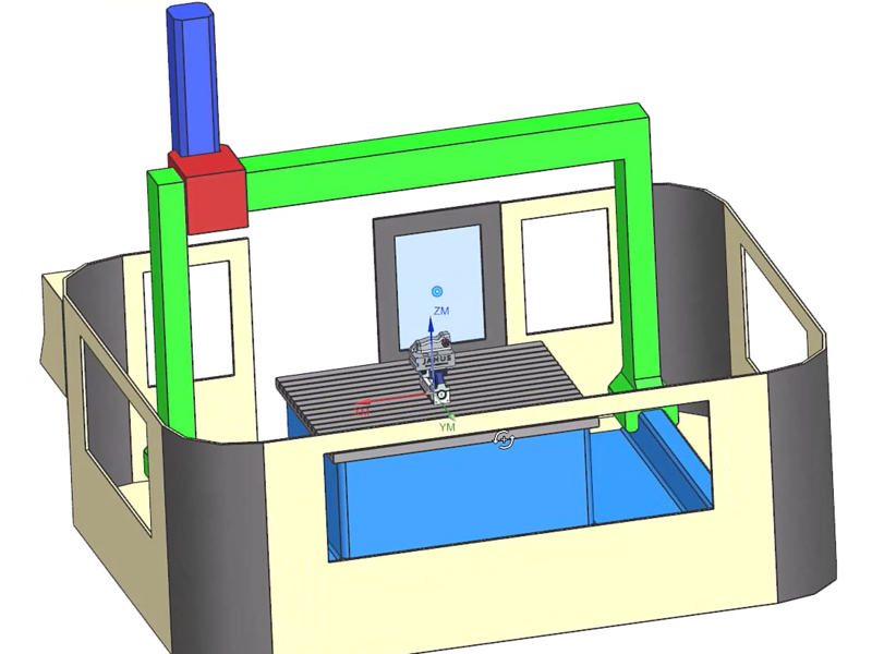 Bewegung im virtuellen Raum in NX CAM