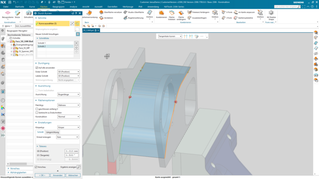 Siemens NX Quicktipp - Kurve auswählen