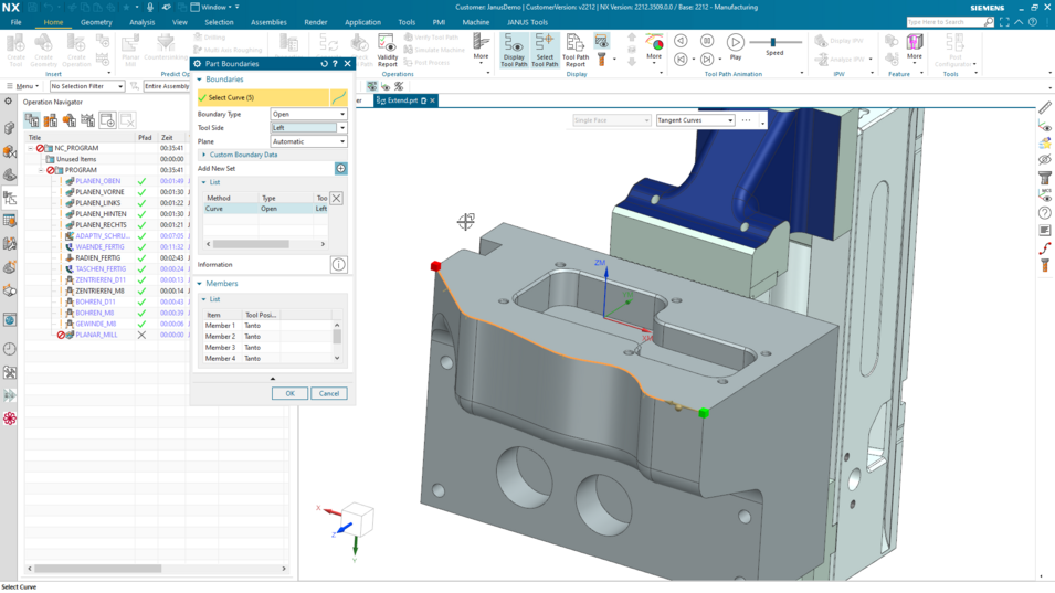 NX CAM Quicktipp-Part Boundaries