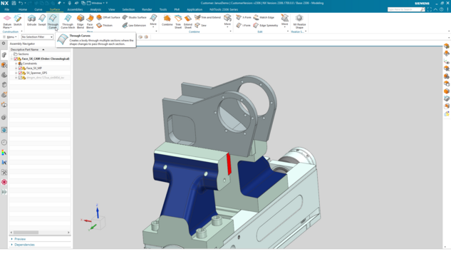 Siemens NX QuickTip - Through Curves Siemens NX QuickTip - Through Curves