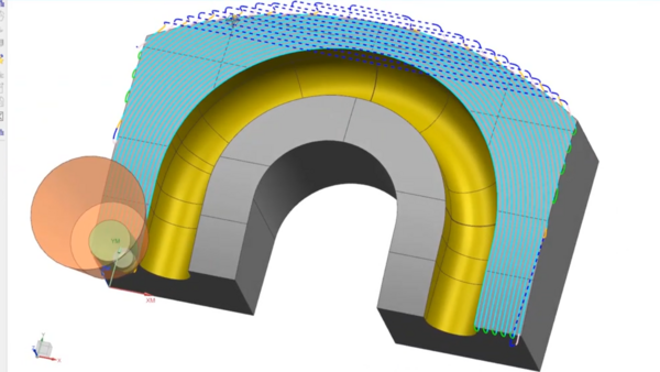 NX CAM Quicktipp - Multiple Axis Guiding Curves