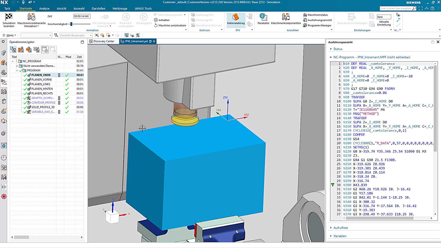 NX CAM Simulation NX CAM Simulation
