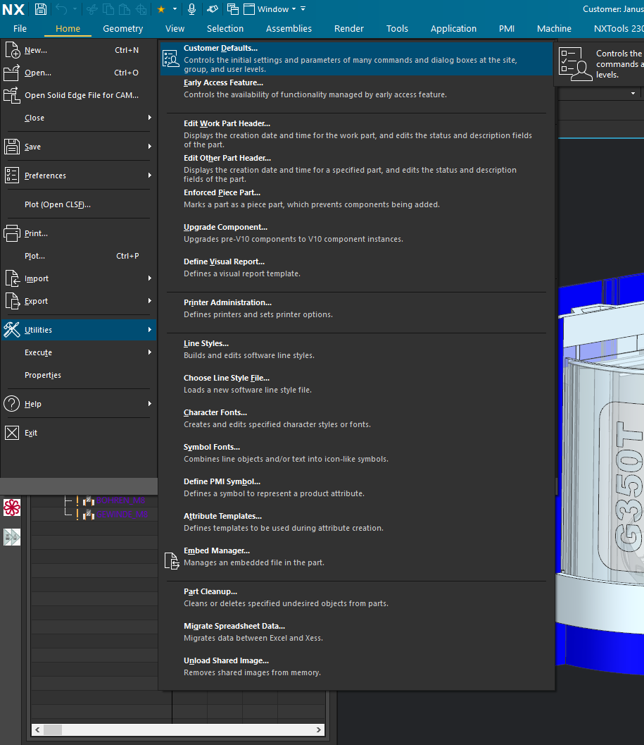 Siemens NX QuickTip - Customer Default Siemens NX QuickTip - Customer Default