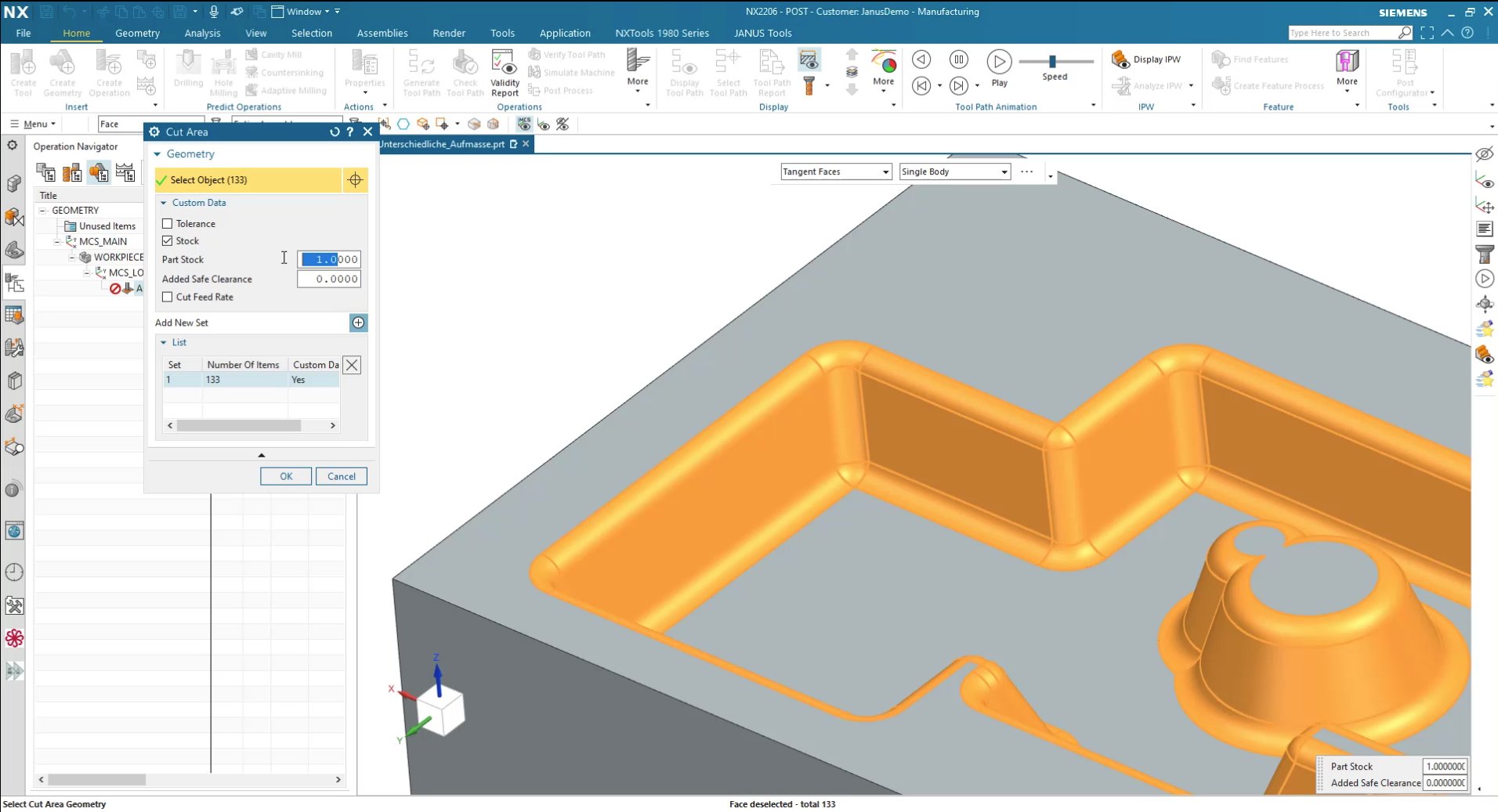 Surfaces on our workpiece Surfaces on our workpiece